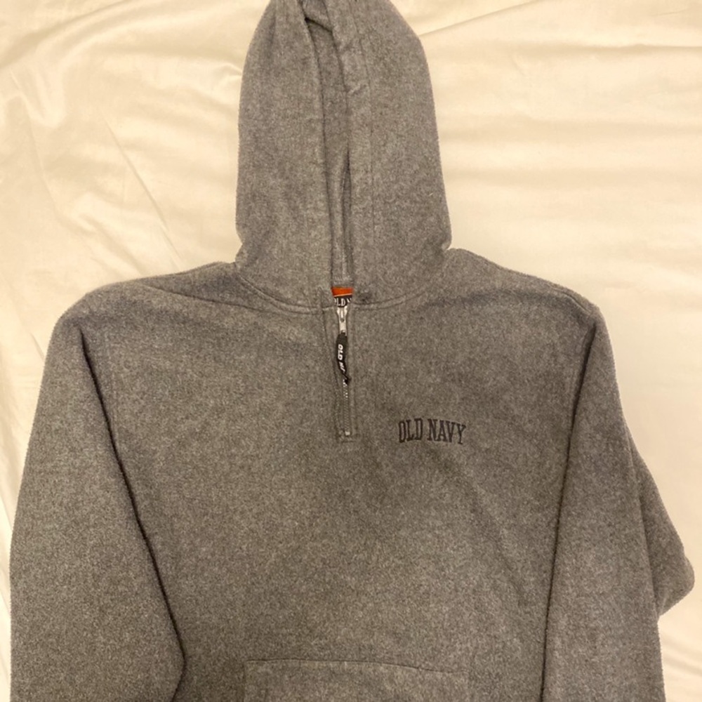 Men's Old Navy grey fleece hoodie XL